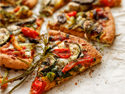 Receta: Pizza de calabacita y tomate